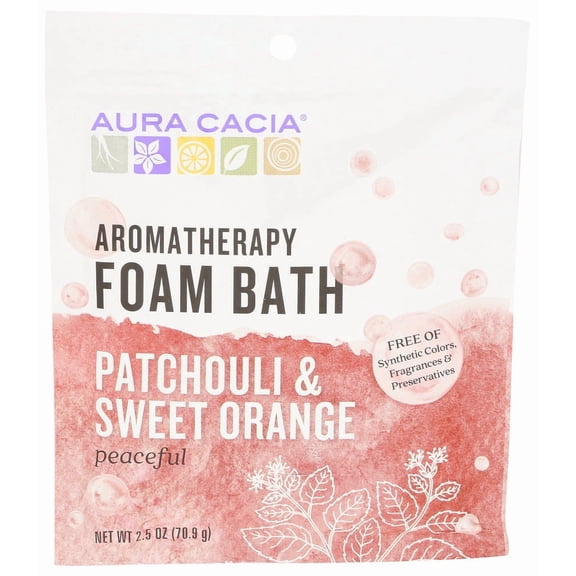 (Pack Of 18) Aura Cacia Aromatherapy Foam Patchouli & Sweet Orange 2.5 Oz