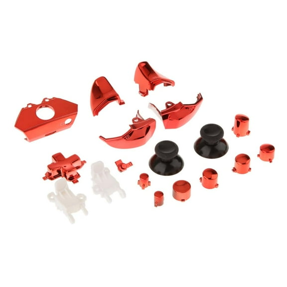Pack Of 18 Chrome Plug And Buttons Kits Controller Mod For Red