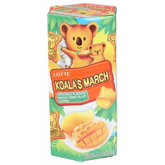 (Pack Of 18) Lotte Cookies Koalas Mrch Mango 1.45 Oz