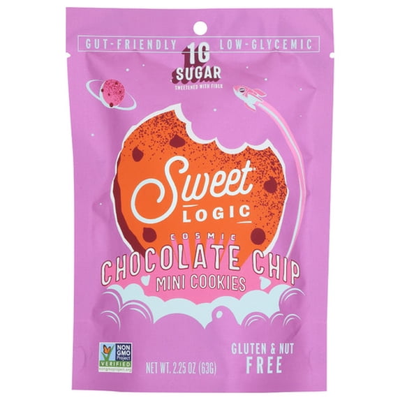 (Pack Of 18) Sweet Logic Cookie Mini Chocolate Chip 2.25 Oz