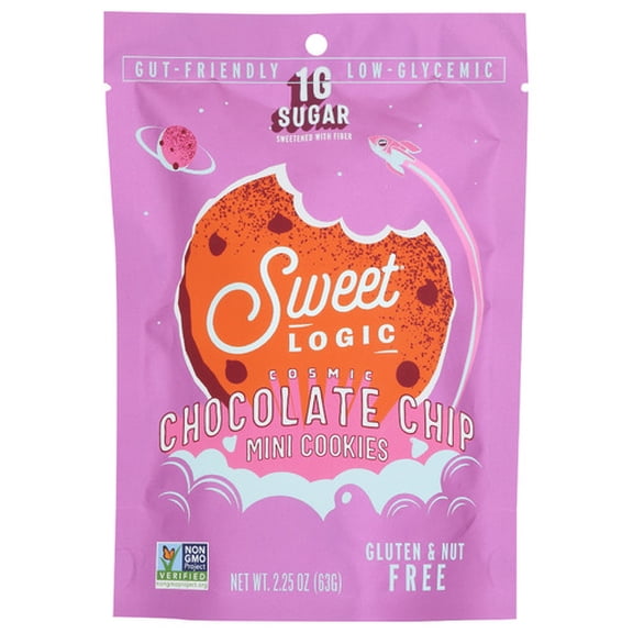(Pack Of 18) Sweet Logic Cookie Mini Chocolate Chip 2.25 Oz