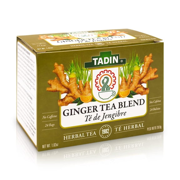 (Pack Of 18) Tadin Tea Bag Lemon Ginger Blend Organic 24 Each