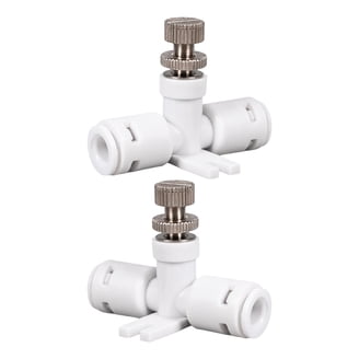 10-Pack Hose Flow Control Valve – ABS Plastic Water Regulator For 4mm–8mm Tubing, Clamp-On DIY Irrigation & Garden Watering