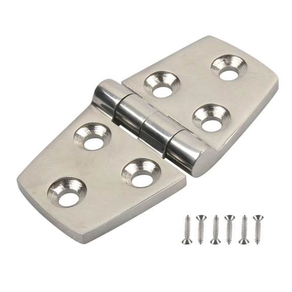 Marine Grade 316 Stainless Steel Hinges With Screws For Boat Cabin Doors And Storage Boxes 3 Inch Size