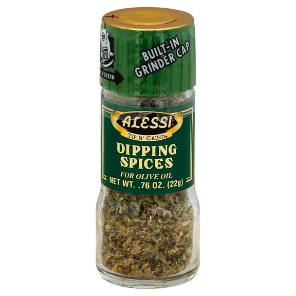 Pack Of 2 Alessi Tip N' Grind Dipping Spices For Olive Oil, .76 oz (Package May Vary)