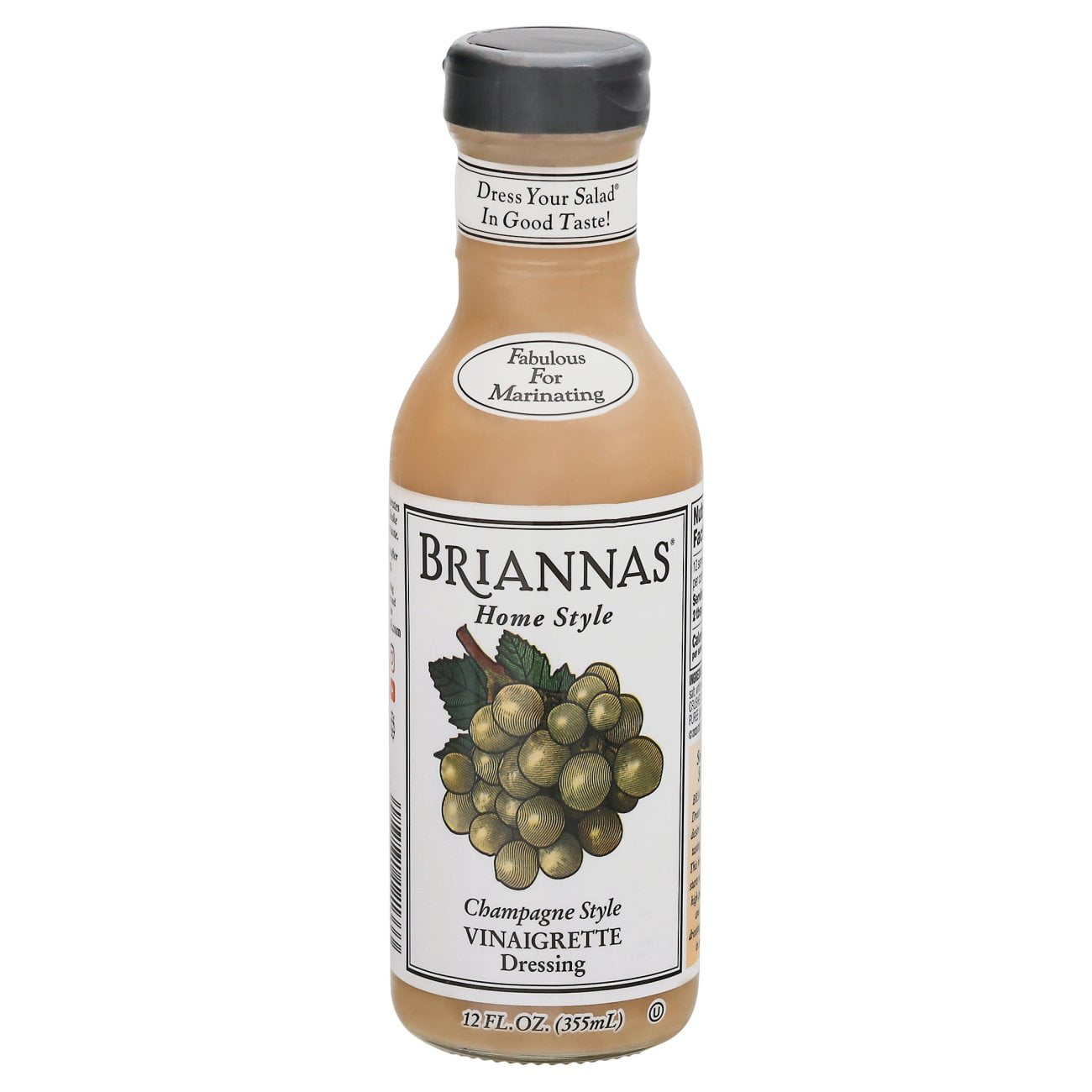 Pack Of 2 Briannas Home Style Champagne Caper Vinaigrette Dressing - 12 oz (Packaging May Vary)