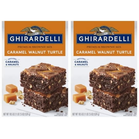Pack Of 2 Caramel Walnut Turtle Brownie Mix, 18.5 oz