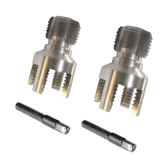 Pack Of 2 Carbon Steel Pipes Threading Tool For Pipes 1/2Inch 3/4In With Hexagonal Shank And Double Size Compatibility
