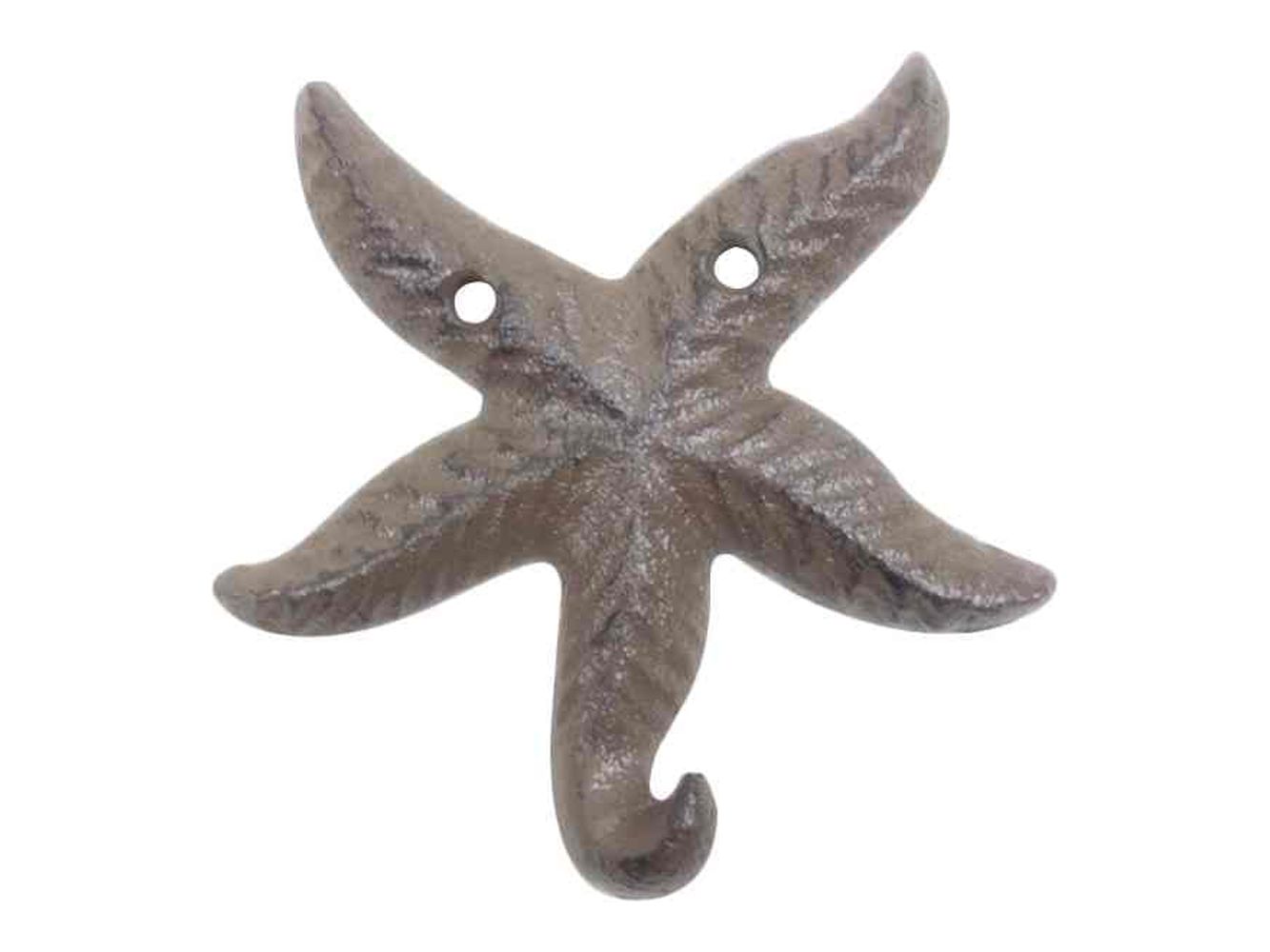 [Pack Of 2] Cast Iron Wall Mounted Decorative Metal Starfish Hook 4' - image 1 of 1