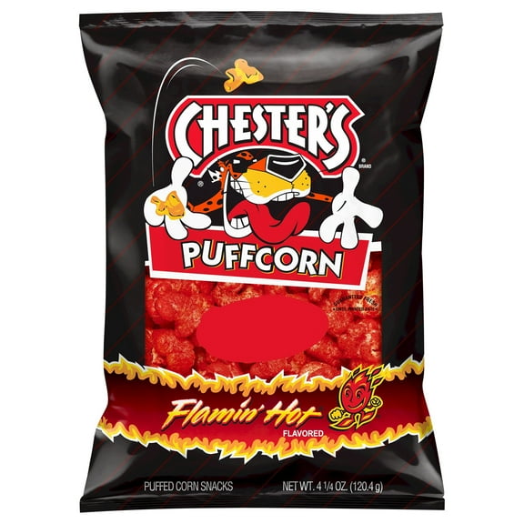 Pack Of 2 Chester's Flamin' Hot Puffcorn - 4.25 oz (Packaging May Vary)
