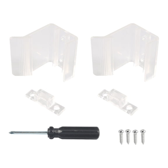 Pack Of 2 Clear Handles Anti Slip Designs Grab Handles ABS Exterior Handle set for Comfortable Grip & Easy Replacement