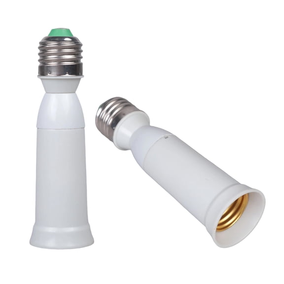 Pack Of 2 E27 Light Socket Adapter For LED Bulbs Fan Lights Energy Saving Lamps And Cameras 6.5cm/12.5cm Extension Cord