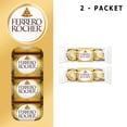 thumbnail image 1 of Pack Of 2 Ferrero Rocher Milk Chocolate Hazelnut Candy | 1.3 Oz Per Pack | GOLDENROW, 1 of 6