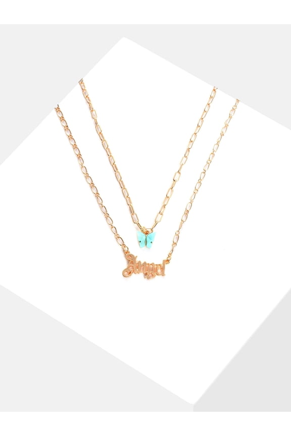 Pack Of 2 Gold Plated Designer Chain