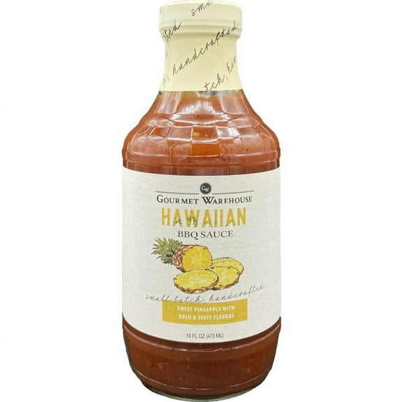Pack Of 2 Gourmet Warehouse Hawaiian Premium BBQ Sauce - 16 oz (Packaging May Vary)