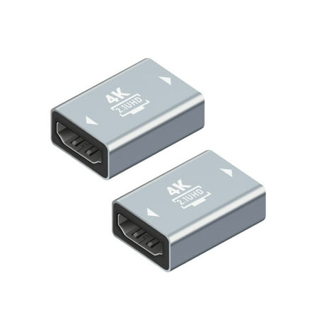 Pack Of 2 HDMI 2.1 Female to Female Coupler Adapter Supports 8K@60Hz / 4K@120Hz for Enhanced Audio Visual Experience