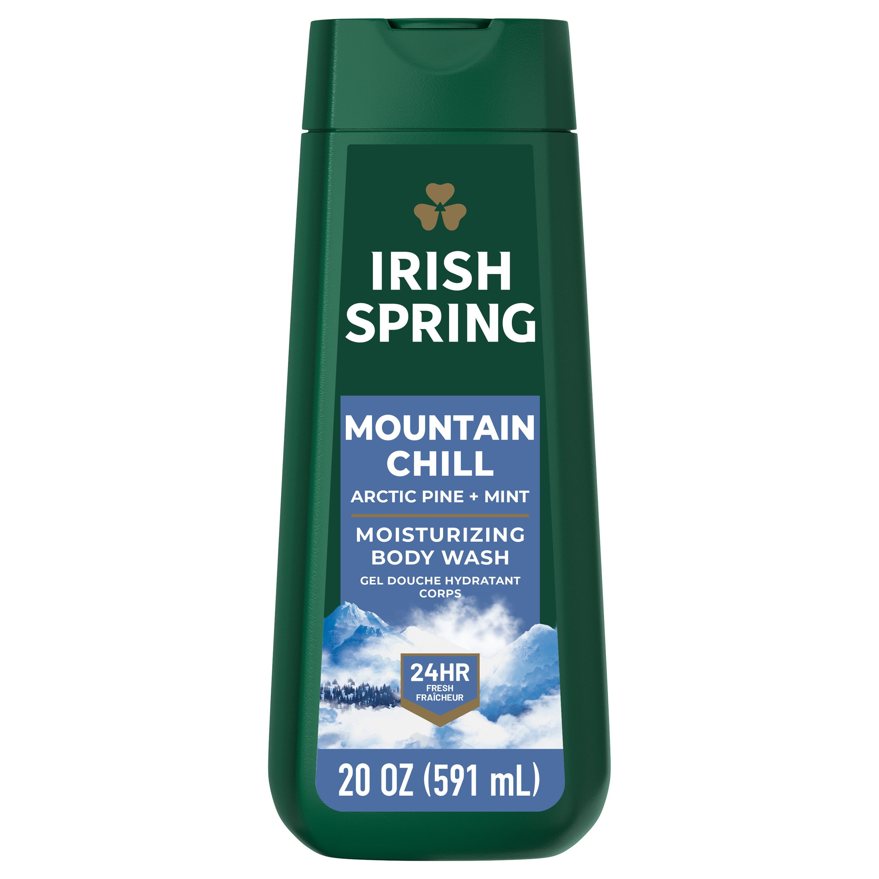 Pack Of 2 Irish Spring Moisturizing Face + Body Wash - Mountain Chill - 20 oz (Packaging May Vary)