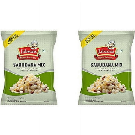 Jabsons - Sabudana Mix Snack - Pack of 2, 180g