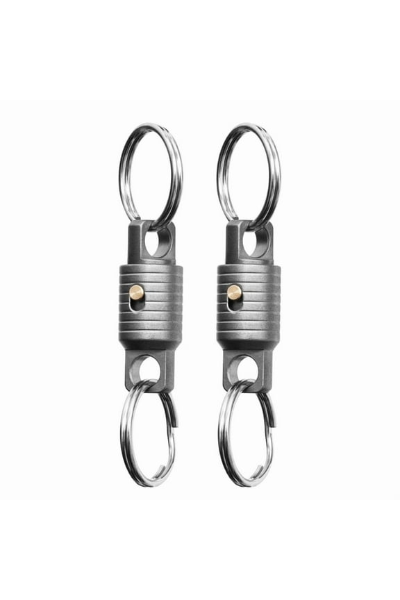 Pack Of 2 Keychains Holder Lightweight Design For Secure Key Carrying Business And Outdoor Use Organized Key Management