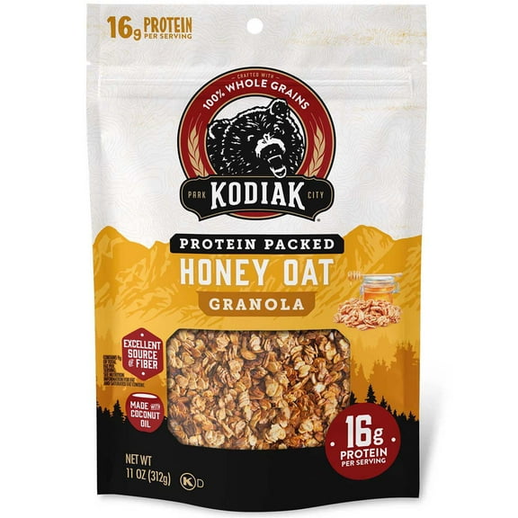 Pack Of 2 Kodiak 16g Protein Honey Oat Granola - 11 oz (Packaging May Vary)