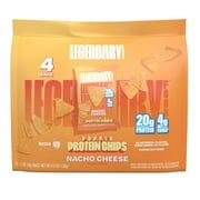 Pack Of 2 Legendary Foods 20g Protein Chips Multipack - Nacho Cheese, 4 ct Package May Vary