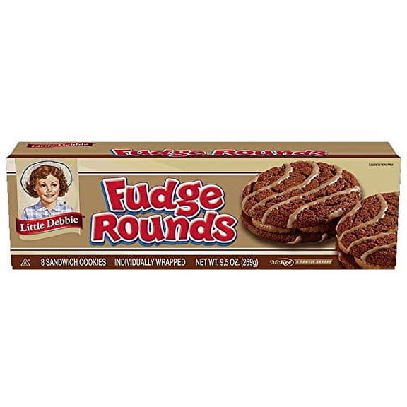 Little Debbie Fudge Rounds, 9.5 Oz - Pack of 2