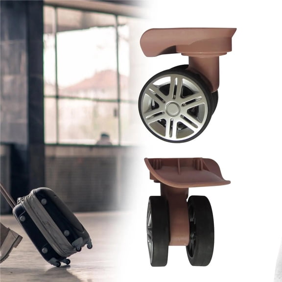 Pack Of 2 Luggage Casters, Suitcase Casters, Double Row Casters, Replacement ,Easy to Install