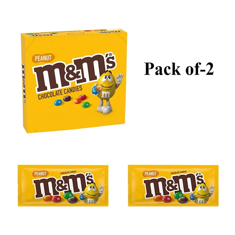 Pack Of 2 M&M'S Full Size Peanut Milk Chocolate Candy | 1.74 Oz