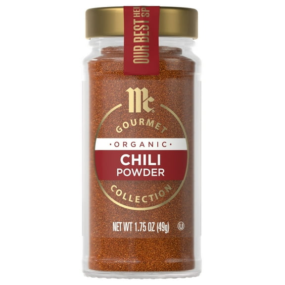 Pack Of 2 McCormick Gourmet Organic Chili Powder, 1.75 oz (Package May Vary)
