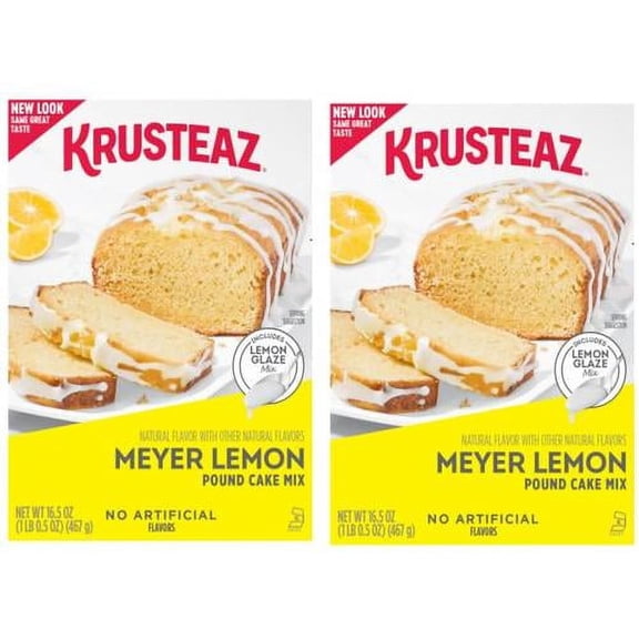 Pack Of 2 Meyer Lemon Pound Cake Mix, 16.5 oz
