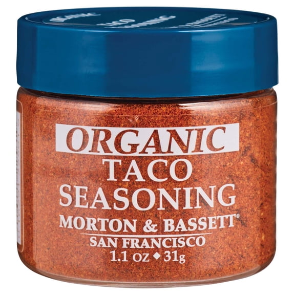 Pack Of 2 Morton & Bassett Organic Taco Seasoning, 1.1 oz (Package May Vary)