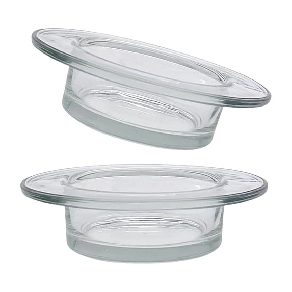 Pack Of 2 Multipurpose Warmer Replacement Dish 4.5inch Glass Melting Heating Tray For Home Fragrances Use
