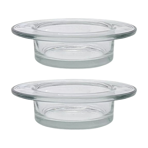 Pack Of 2 Multipurpose Warmer Replacement Dish 4.5inch Glass Melting Heating Tray For Home Fragrances Use
