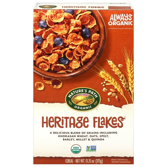 Pack Of 2 Nature's Path Heritage Flakes Cereal - 13.25 oz (Packaging May Vary)