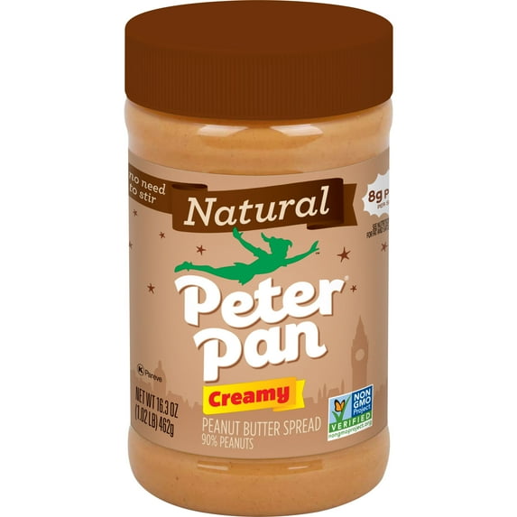 2 Pack Peter Pan Natural Creamy Peanut Butter Spread