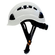 Pack Of 2, RK-SAFETY Adjustable ABS Climbing Helmet, 6-Point Suspension, Designed for Climbing, Riding and Construction, 2 Ea White