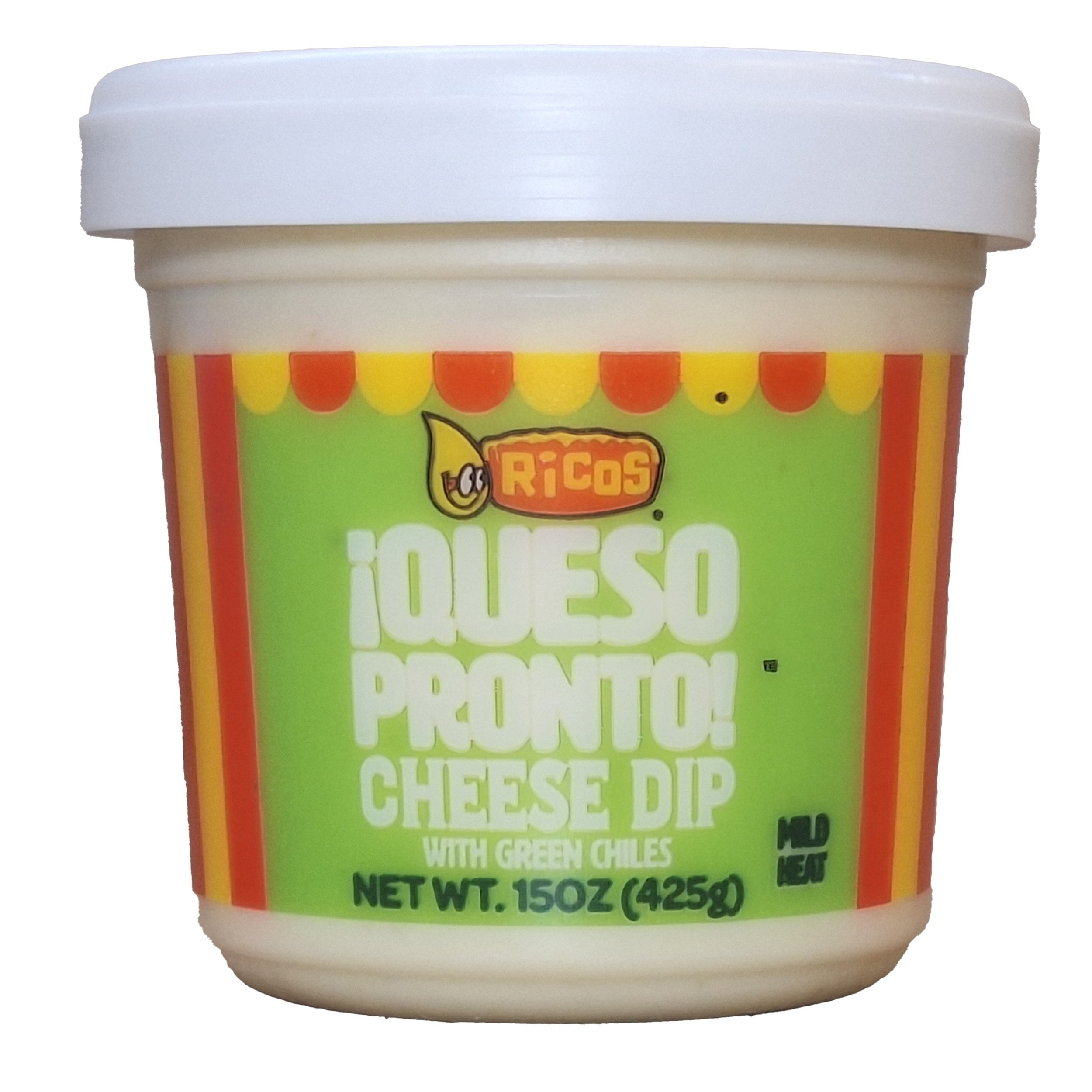Pack Of 2 Ricos Queso Pronto Green Chile Cheese Dip - Mild - 15 oz (Packaging May Vary)