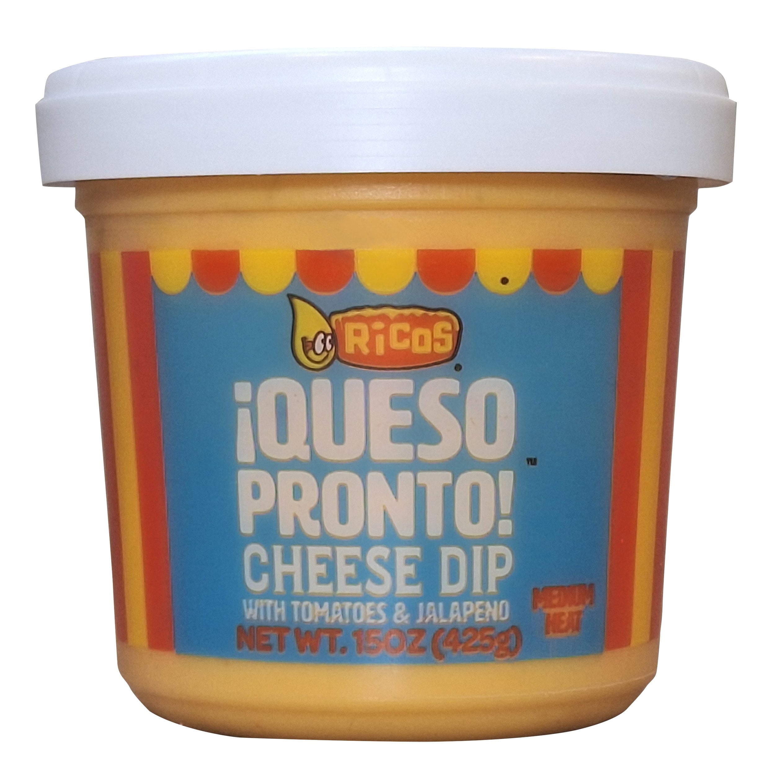 Pack Of 2 Ricos Queso Pronto Tomato & Jalapeo Cheese Dip - Medium Heat - 15 oz (Packaging May Vary)