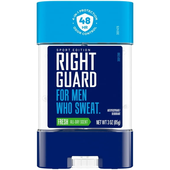 Pack of 2 - Right Guard, For Men Who Sweat, Odor Defense, Antiperspirant/Deodorant Clear Gel, Sport Edition, Fresh, 3 OZ