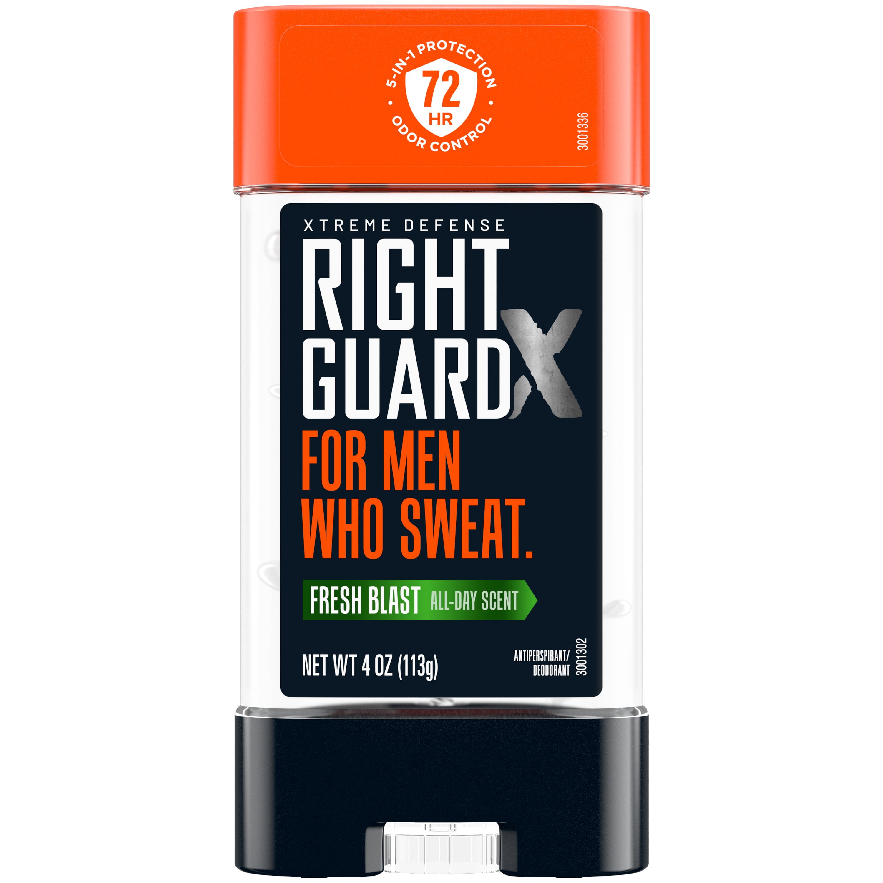 Pack Of 2 Right Guard Xtreme Defense Antiperspirant Deodorant Gel, Fresh Blast - 4 oz (Packaging May Vary)