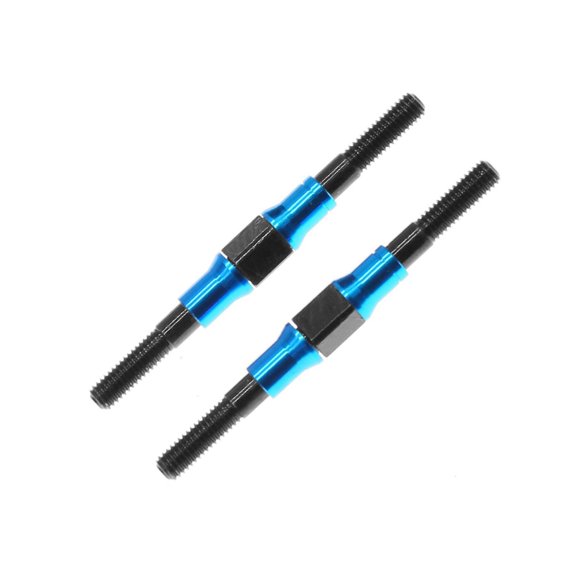 Pack Of 2 Rod Linkage 3x42mm Aluminum Turnbuckles For Enhanced Remote Control Car Performances