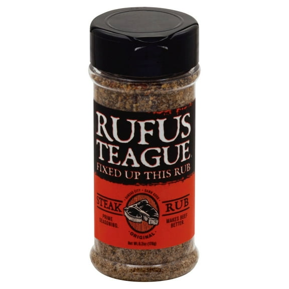 Rufus Teague Steak Rub Original - Medium Spice, Ground, Shelf-Stable - 2 Pack, 6.2 oz Each
