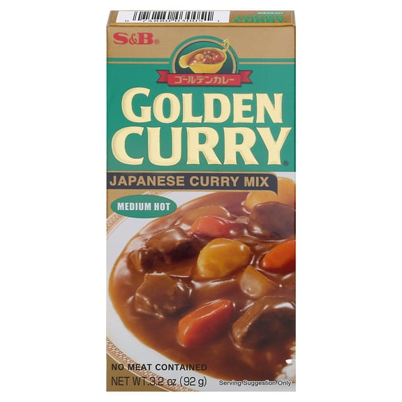 Pack Of 2 S&B Golden Curry Japanese Curry Mix - Medium Hot - 3.2 oz (Packaging May Vary)