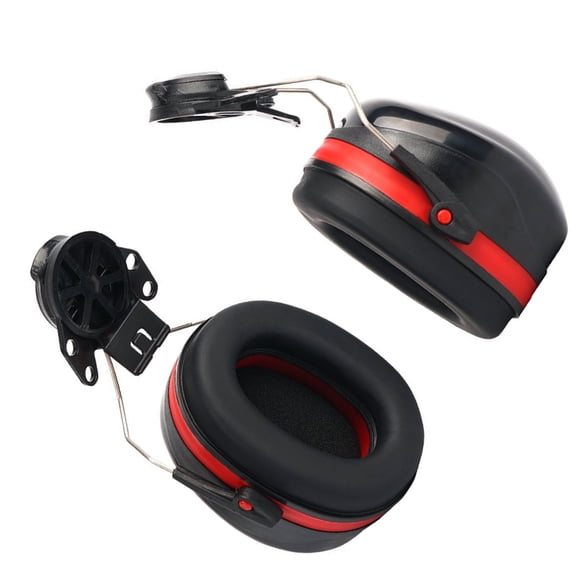Pack Of 2 Safety Helmets Ear Protectors Noise Reduction Ergonomic Headband For Industrial Work Logging Mining Operations