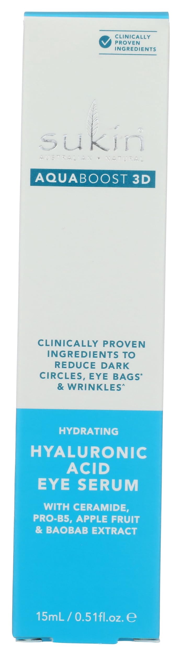 (Pack Of 2) Sukin Serum Eye Aquaboost Hydration 0.51 Fl Oz