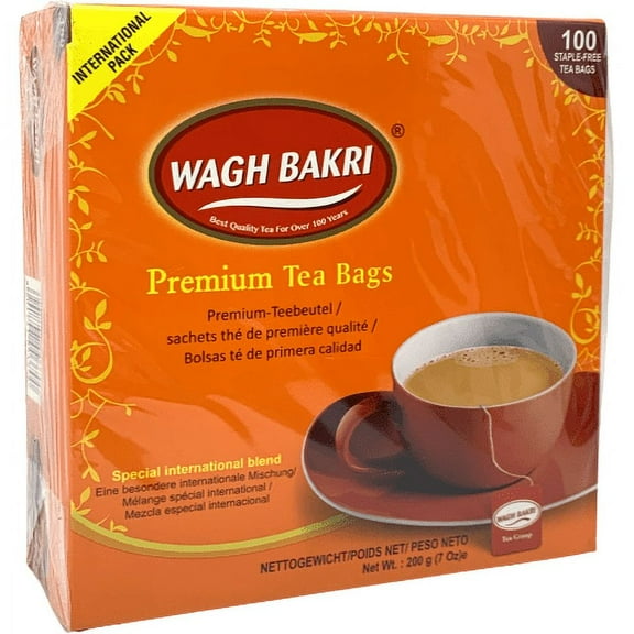 Pack Of 2 - Wagh Bakri Premium 100 Tea Bags - 200 Gm (7.06 Oz)