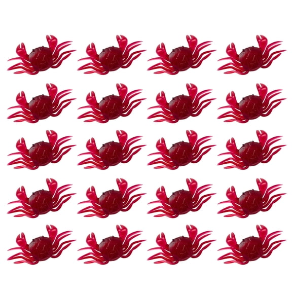 Pack Of 20 Artificial Crabs Fishing Lures Crabs Baits Set With 3D Visual Effect And Light Weight For Enhances Attraction