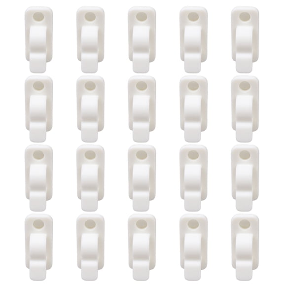 Pack Of 20 Cable Clips Adhesive Design For HassleFree Wire Management At Homes Or Work 8mm Wide Cable Slot Diameter