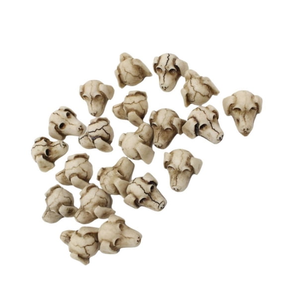 Pack Of 20 Dogs Bone Skull Stone for Halloweens Decoration Party and Themed Event