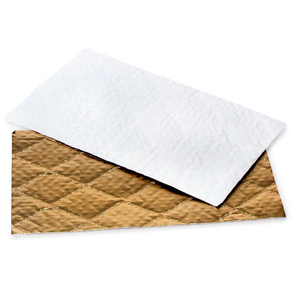 Pack Of 200, 9.5 X 5.5" Solid Gold Candy Pads Made In USA
